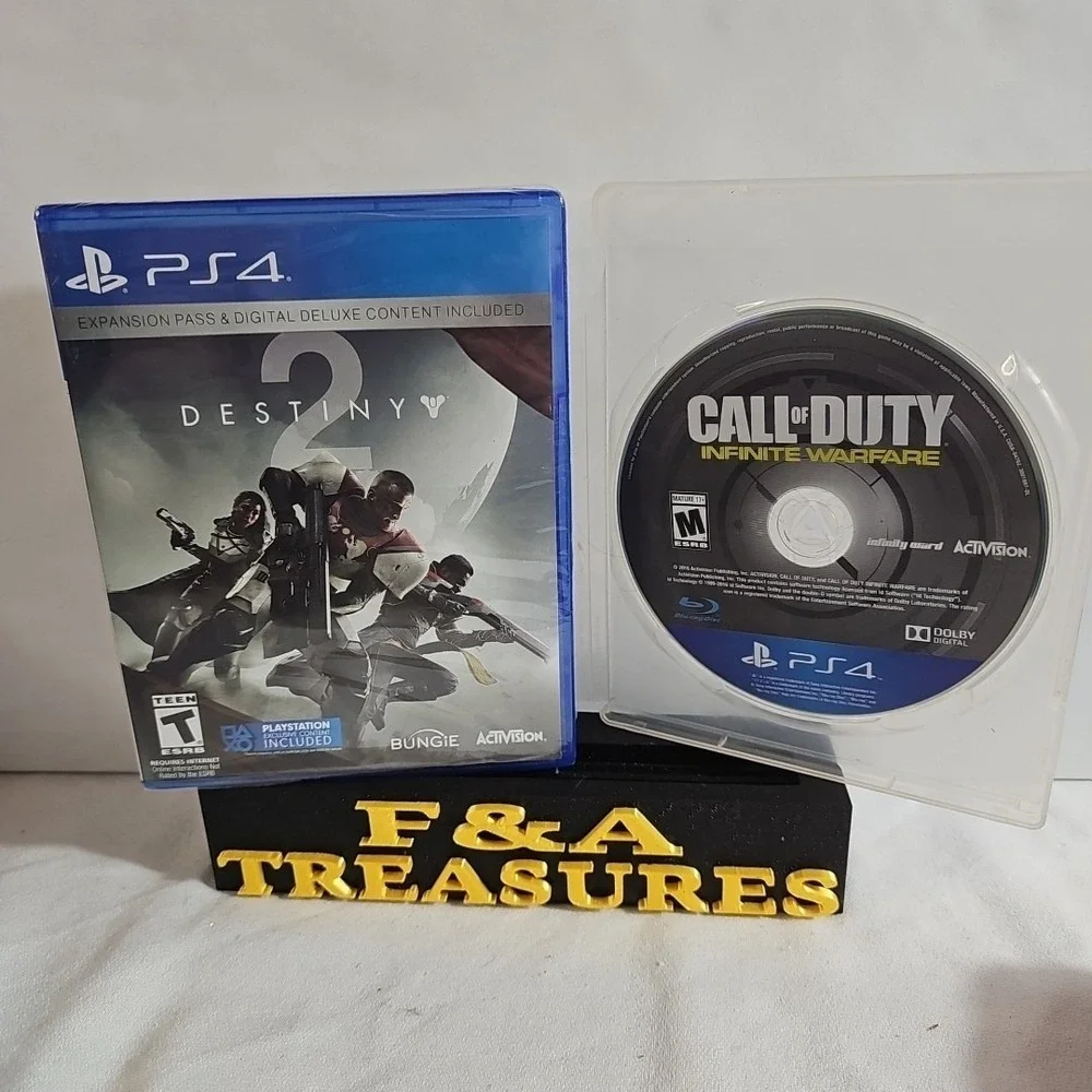 Lot Of 2 PS4, Destiny 2 Brand New SEALED And Call Of Duty Infinite Warfare Disc